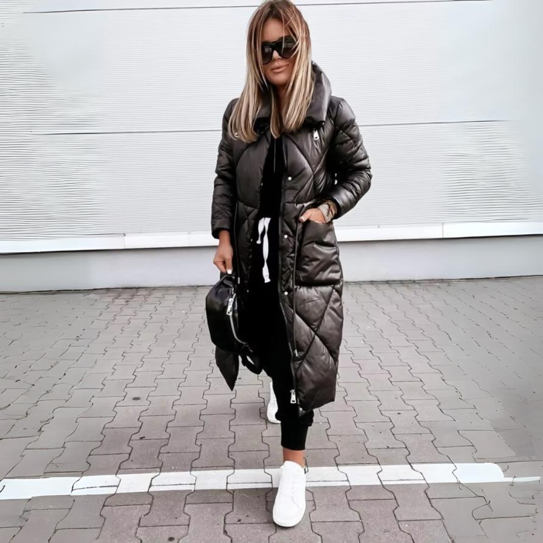 ELA | Livia Płaszcz Pikowany Długi