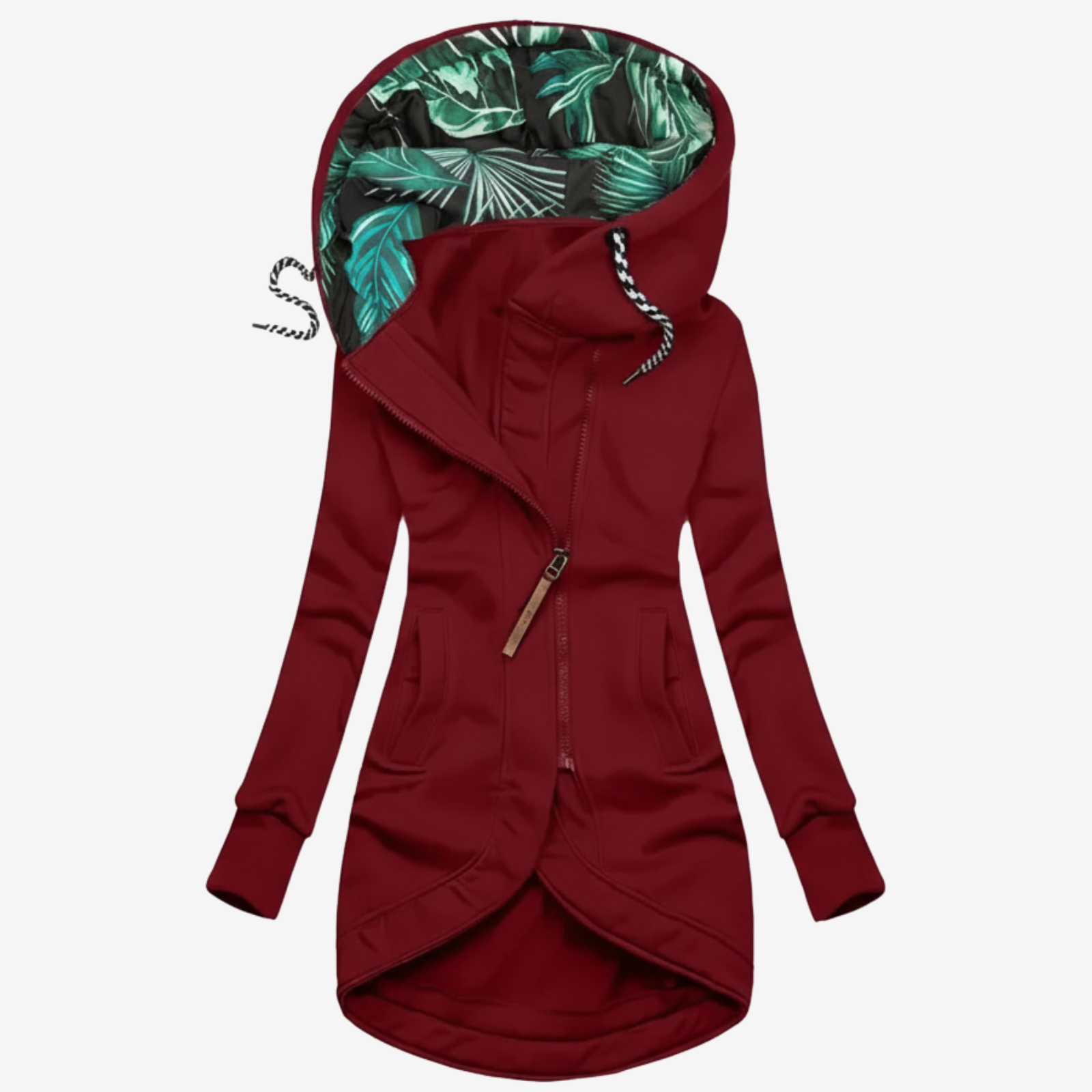 ELA | Ava Bluza Asymetryczna z Kapturem