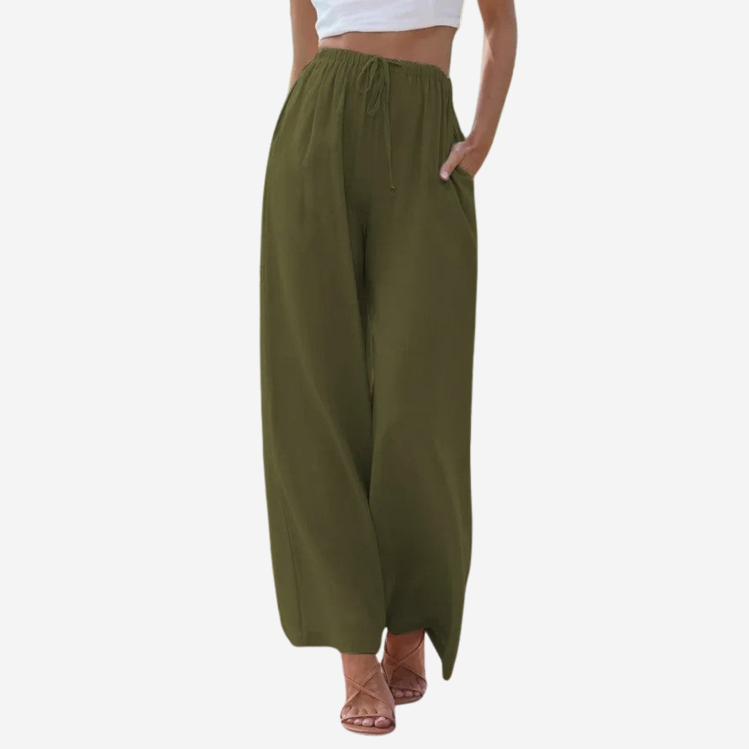 ELA | Eleganckie spodnie lniane