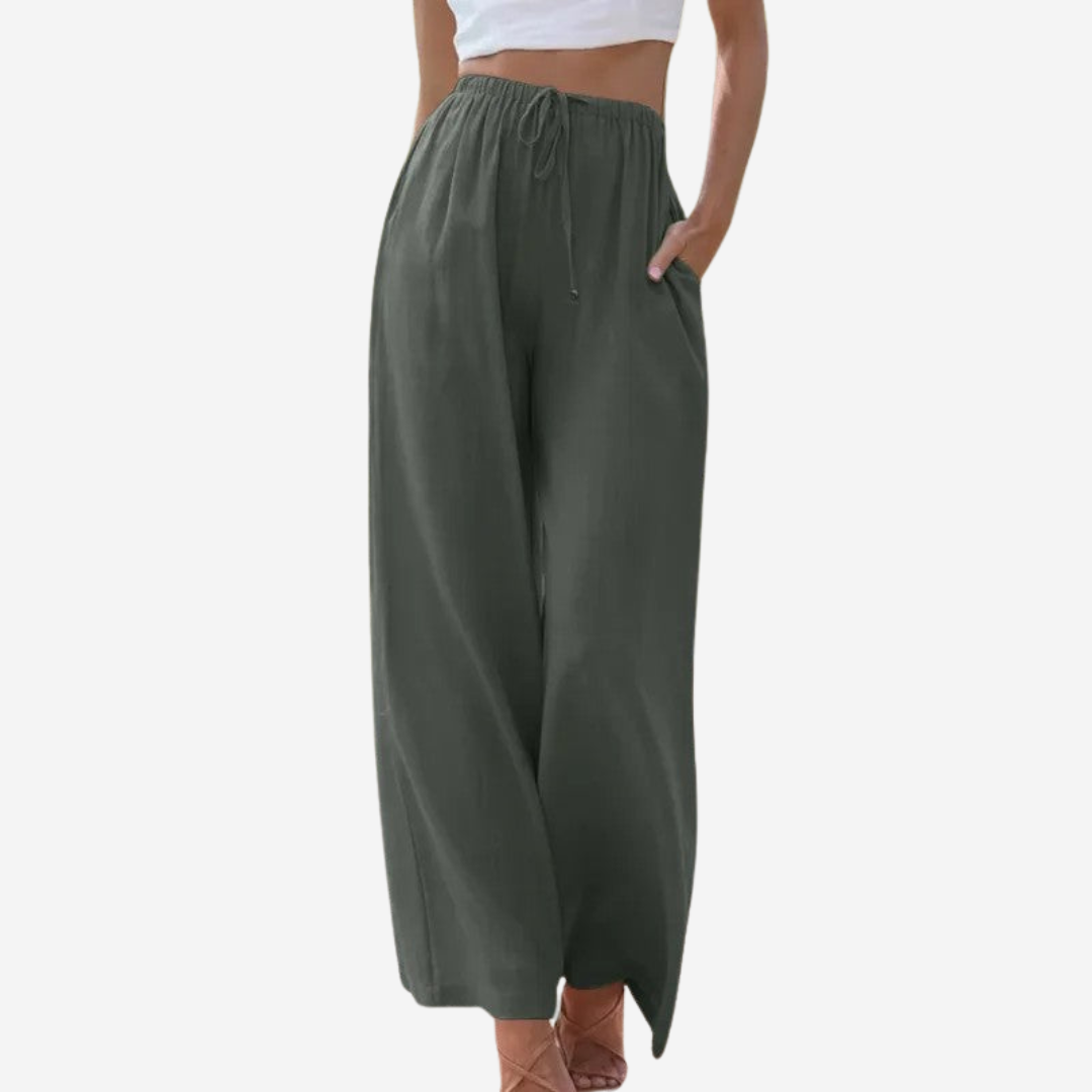 ELA | Eleganckie spodnie lniane