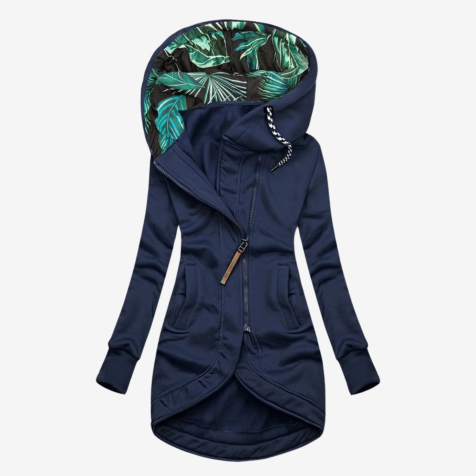 ELA | Ava Bluza Asymetryczna z Kapturem