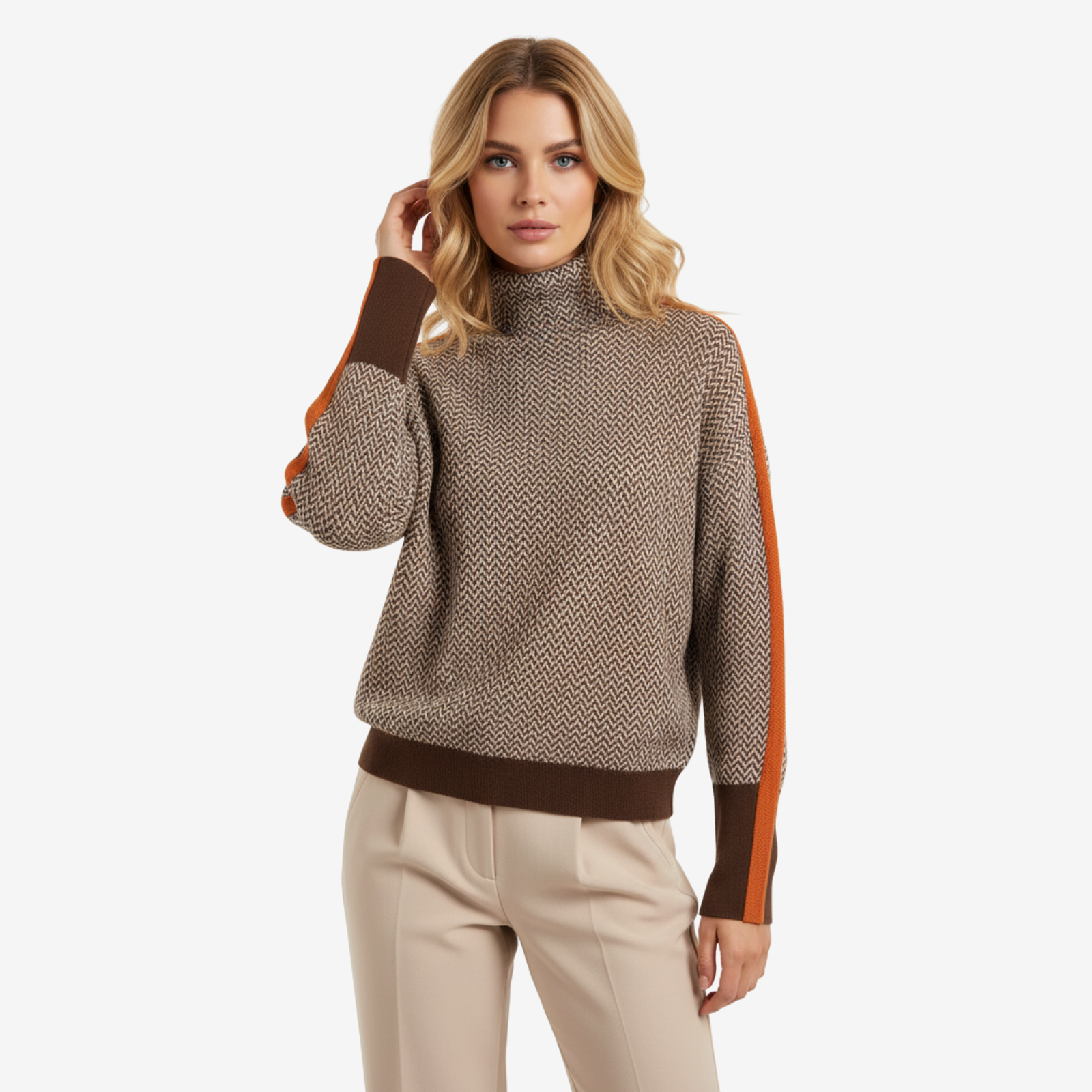 ELA | Sweter z wysokim kołnierzem Elise