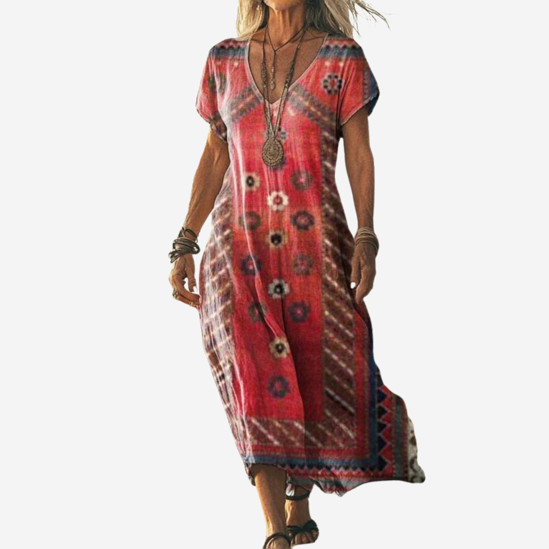 ELA | Boho sukienka w kwiaty