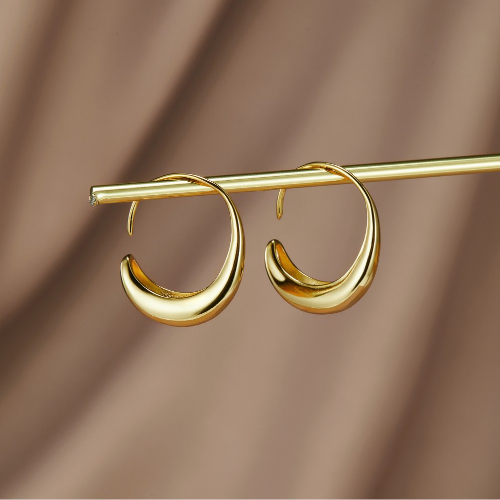 ELA | Kolczyki Drop Hoop